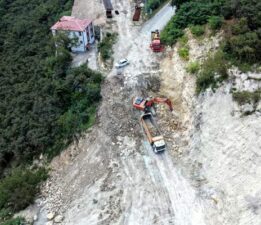 Akkuş-Niksar kara yolunda fore kazık çalışmaları başladı