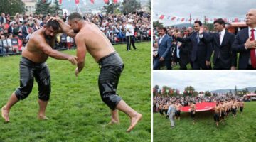 Pehlivanlar Tokat’ta Er Meydanı’nda sahne aldı