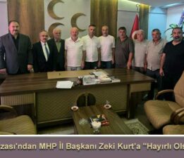 Gökdere Havzası’ndan MHP İl Başkanı Zeki Kurt’a “Hayırlı Olsun” ziyareti