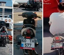 Otomobilin plakasını motosiklete taktı: 266 bin lira cezaya çarptırıldı