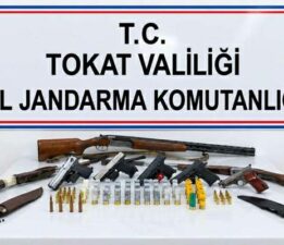 Tokat’ta 11 adrese eş zamanlı silah operasyonu: 11 gözaltı