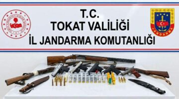 Tokat’ta 11 adrese eş zamanlı silah operasyonu: 11 gözaltı
