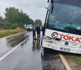 Tokat’ta otobüs kazası: 1’i ağır 2 yaralı
