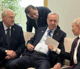 Erdoğan, Putin ve Lukaşenko’dan samimi görüşme