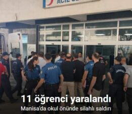 Turgutlu’da okul önünde silahlı saldırı: 3 öğrenci Manisa’ya sevk edildi
