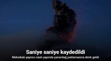 Meksikalı yayıncı canlı yayında yanardağ patlamasına denk geldi