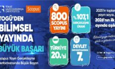 TOGÜ, “Scopus Yayın Gerçekleşme” performansında Türkiye’de ilk 20’de