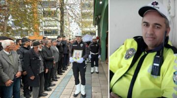 Kanser nedeniyle hayatını kaybeden polis memuru, memleketinde son yolculuğuna uğurlandı