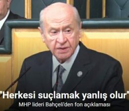 MHP lideri Bahçeli: “Siyasallaşma koordinatörlüğü İmralı’da bulunan kişinin de hakkıdır”