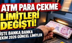 Bankaların limitleri değişti, 50 bin lirayı tek seferde verecek